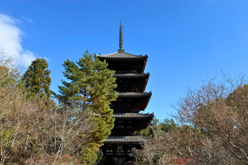 重要文化財である五重塔
